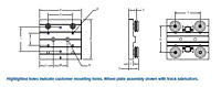 Belt Driven Systems - Basic Wheel Plate Options Schematic Diagram