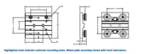 Chain Driven Systems - Basic Wheel Plate Options Schematic Diagram