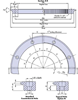 External Single Edge Ring Slides and Segment Schematic