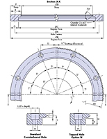 Internal Single Edge Ring Slides and Segments Schematic