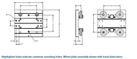 Lead Screw Driven Systems - Basic Wheel Plate Options Schematic Diagram