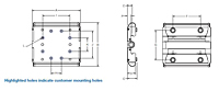 Lead Screw Driven Systems - Wiper Wheel Plate Options Schematic Diagram