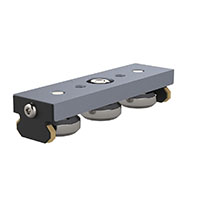 UtiliTrak® VC Series Size 2 Wheel Plate, Vee/Crown, 3-Wheel, Sealed