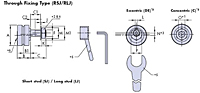 Through Fixing Type Bearing Schematic