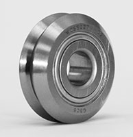 DualVee® Size 4, Stainless Steel, Shielded, and High Temperature Original Guide Wheel