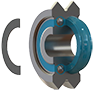 DualVee® Stainless Steel, and Solid Lubricant Original Guide Wheel - 2